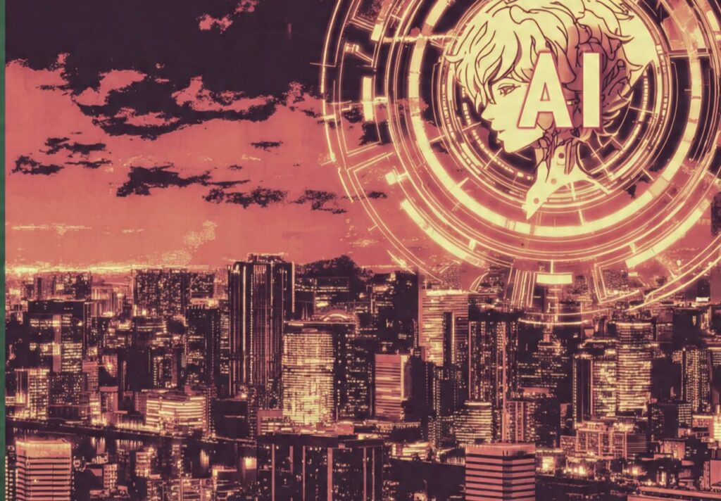 futuristic digital interface representing ai searc