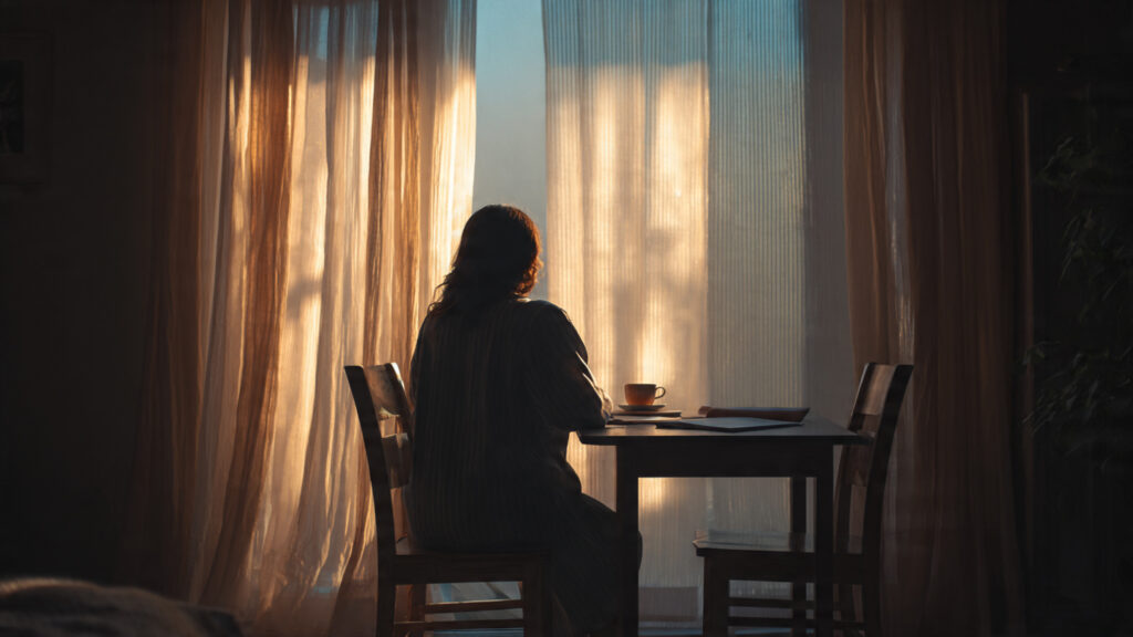 a calm lifestyle scene showing a minimal