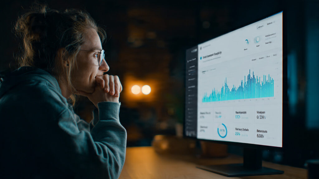 a realistic dashboard showing early demand indicators