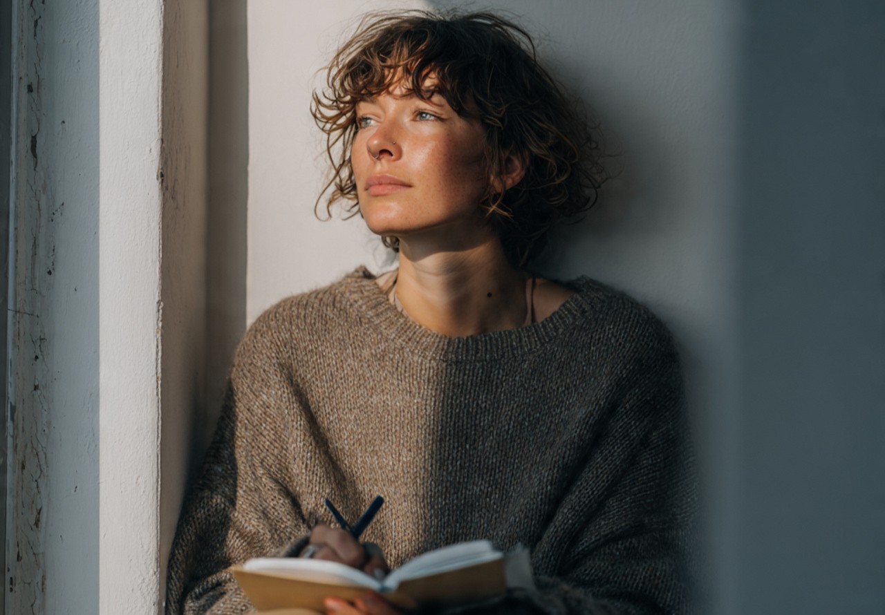 a realistic lifestyle photograph of a person