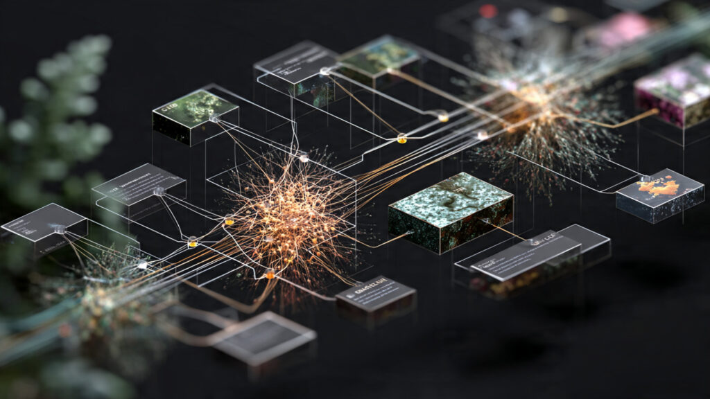 abstract visualization of deep learning object detection