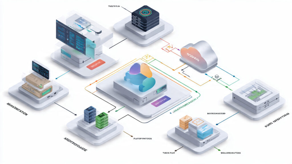 an educational illustration explaining saas architecture show