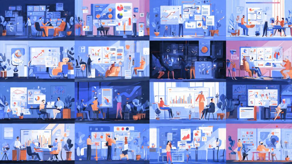 an optimistic future focused video showing ai automation