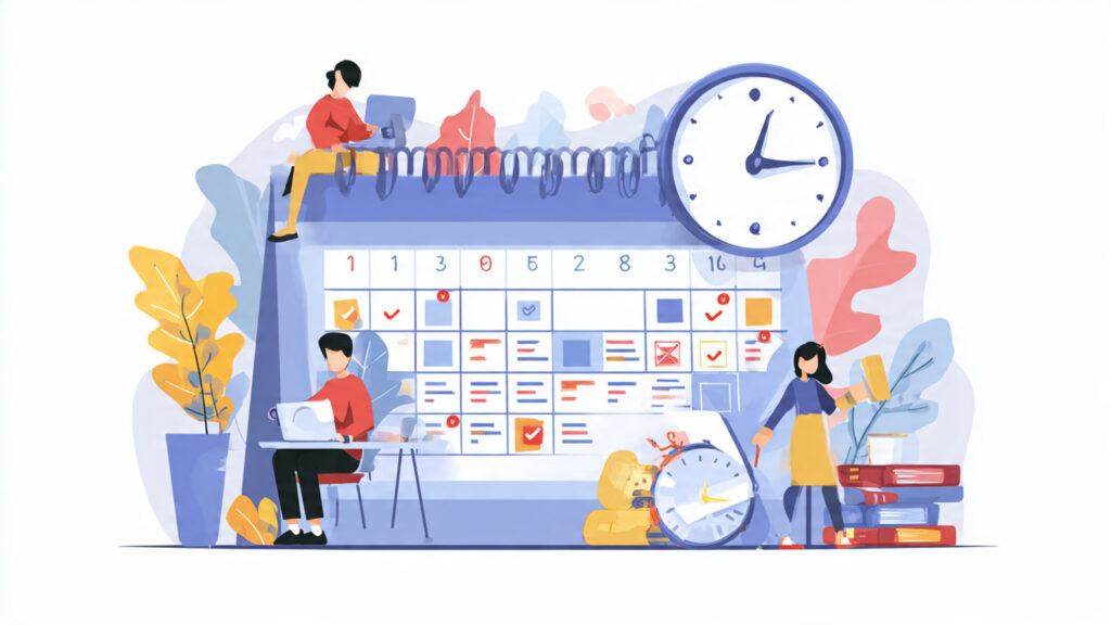calendar interface automatically scheduling meetings without human