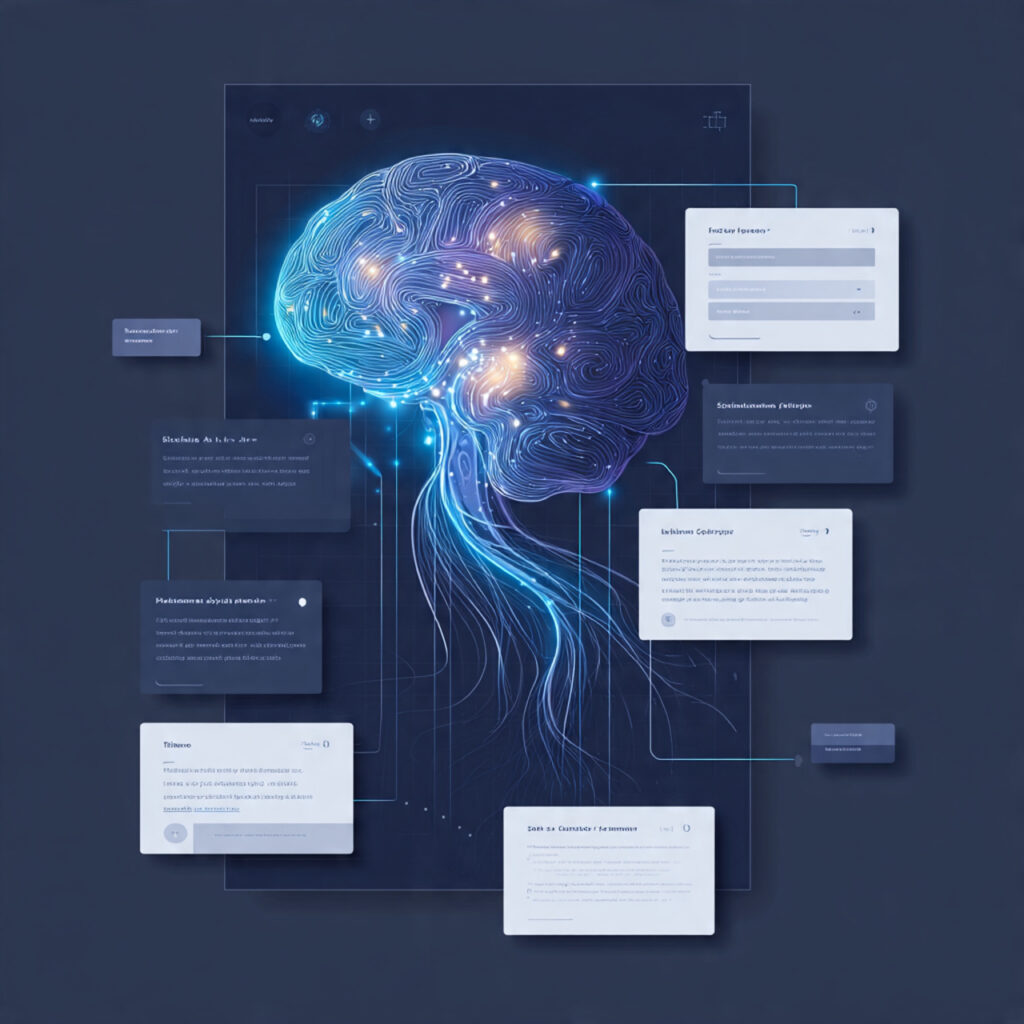 educational infographic showing anatomy of perfect ai