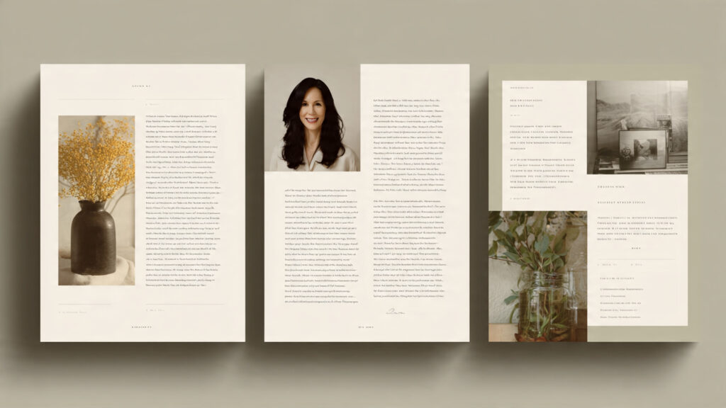 elegant writer s portfolio website showing article samples