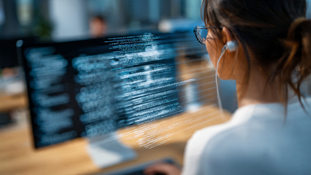 human verifying ai chatbot output person cross checking