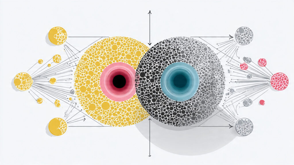 venn diagram or hybrid visualization showing semi supervised