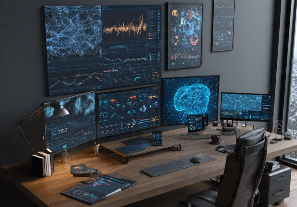 a high tech professional machine learning engineer