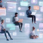 a modern digital workspace representing personal p