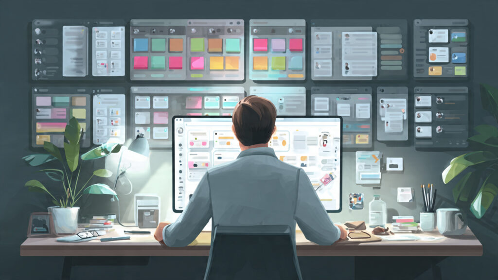 a professional ai assistant concept image showing 