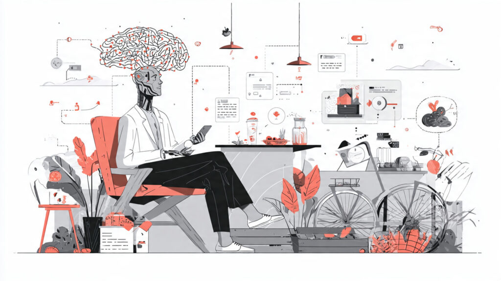 artificial intelligence working quietly in backgro