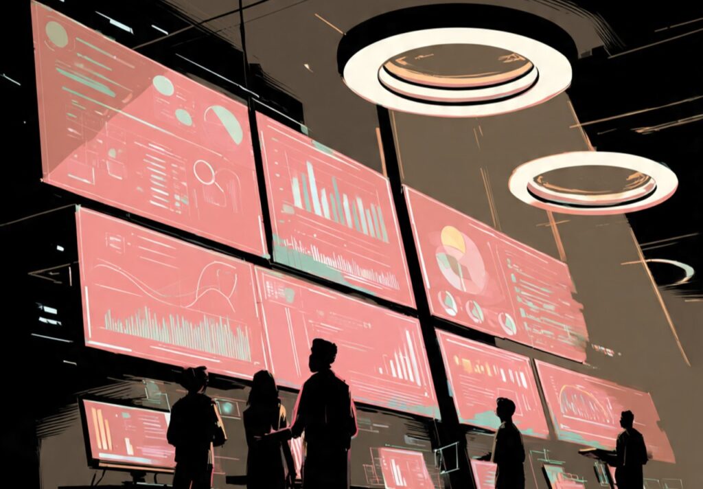 futuristic digital web environment showing cookies