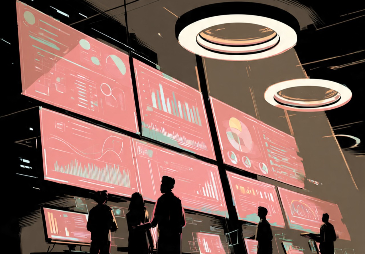 futuristic digital web environment showing cookies